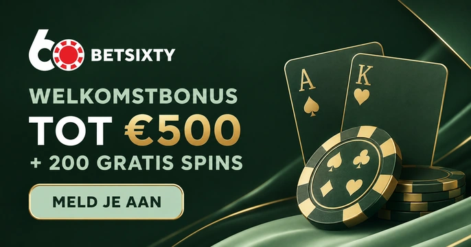 Betsixty welkomstbonusbanner